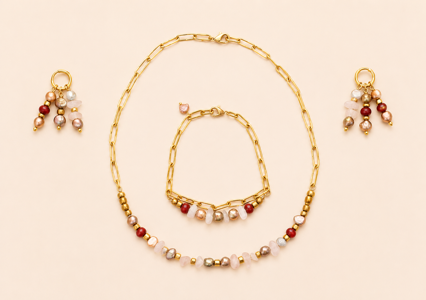 Luse Set – Necklace, Bracelet & Earrings