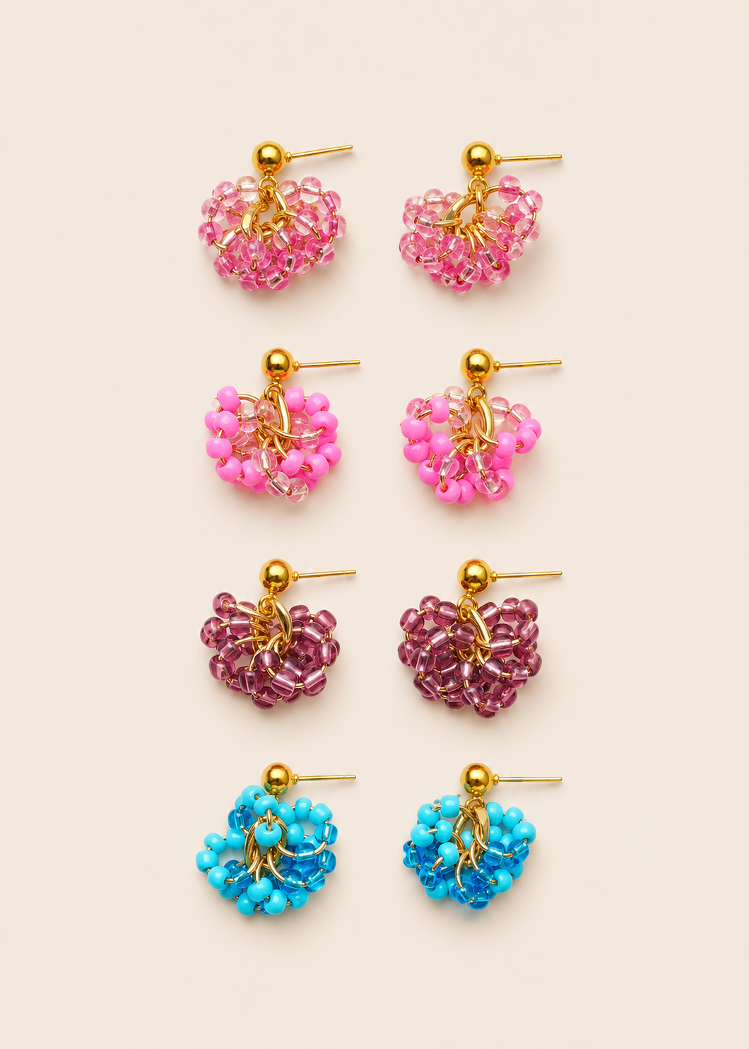 the metallics everyday zuri bead cluster earrings the metallics everyday zuri bead cluster earrings
